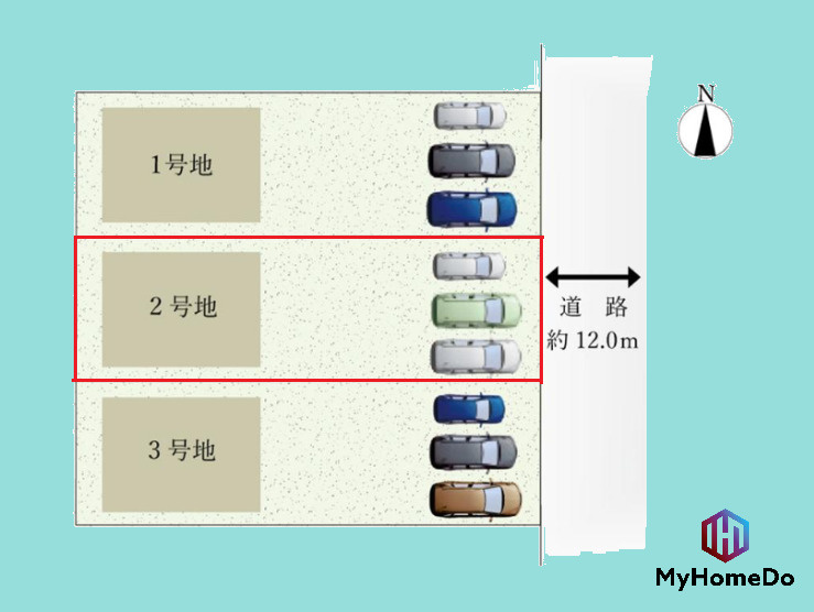 春日井市前並町　7期の区画図