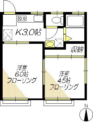 フラット橋爪の間取り