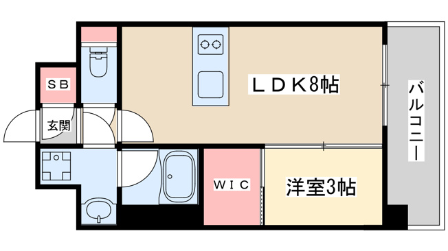 【間取り】 | エスリードレジデンス　ザグラン新大阪フラッツ