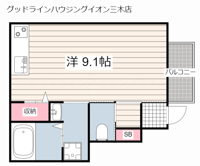 カプラン芝町の間取り