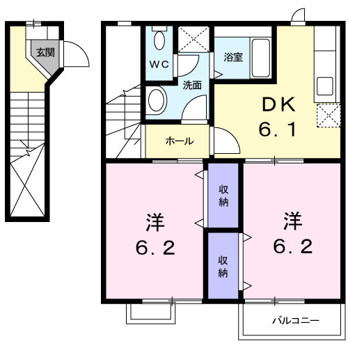 プラティークの間取り|間取図