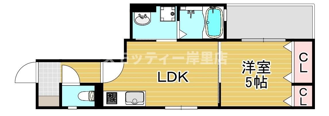 ラモーナ玉出東Ⅱの間取り