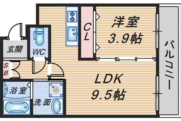 クレールメゾン向丘の間取り