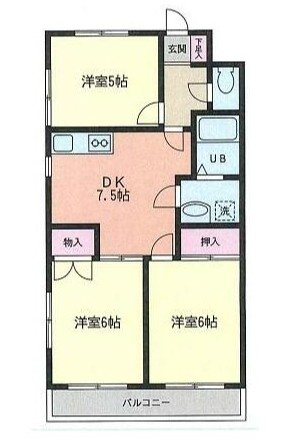 【間取り】 | ファミリーに最適な３ＤＫのお部屋です！