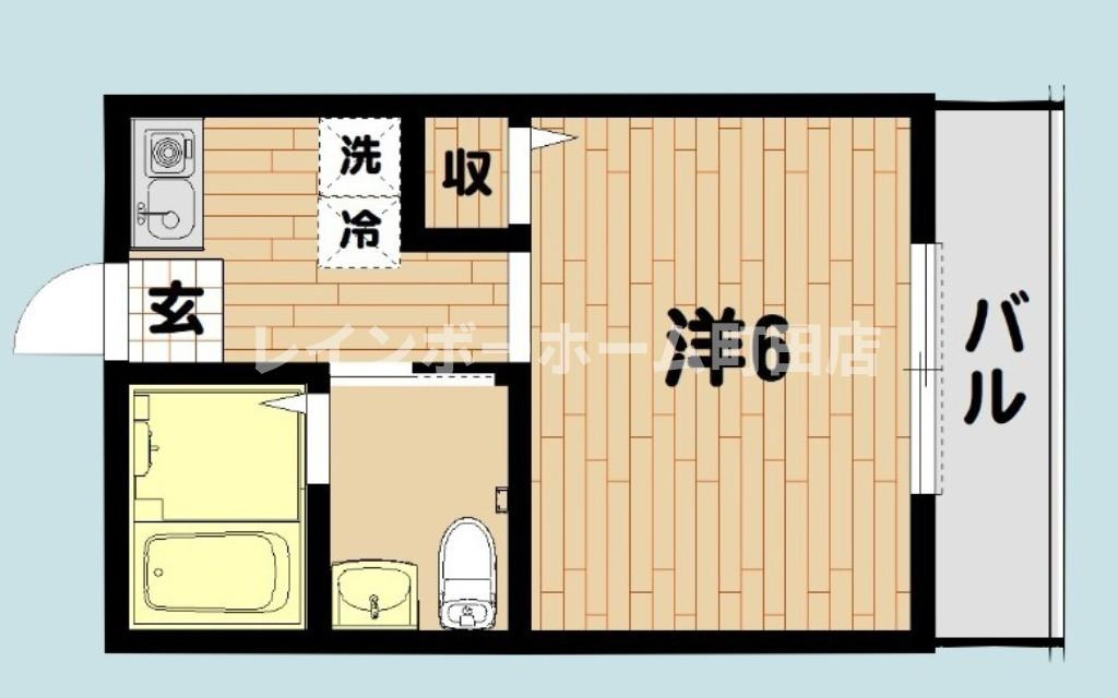 Belinda　Cuore※初期費用分割後払いサービス利用可能物件の間取り