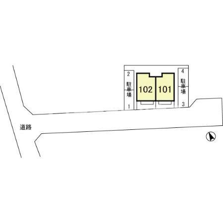 メゾングレース　Ｇの区画図