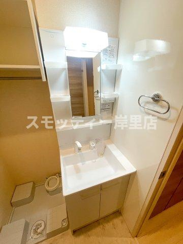 セジュールたまでの洗面所
