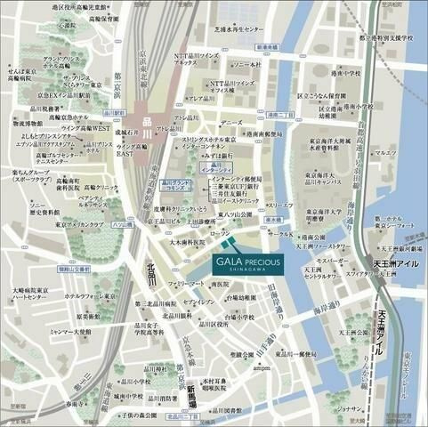ガーラ・プレシャス品川Ｗｅｓｔの地図