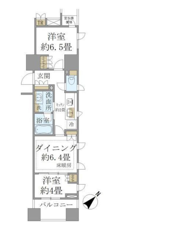 Brillia銀座idの間取り