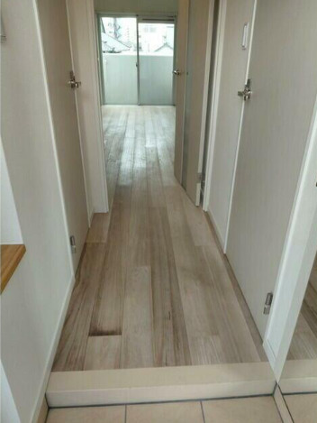 熊本市中央区薬園町の賃貸マンションの玄関