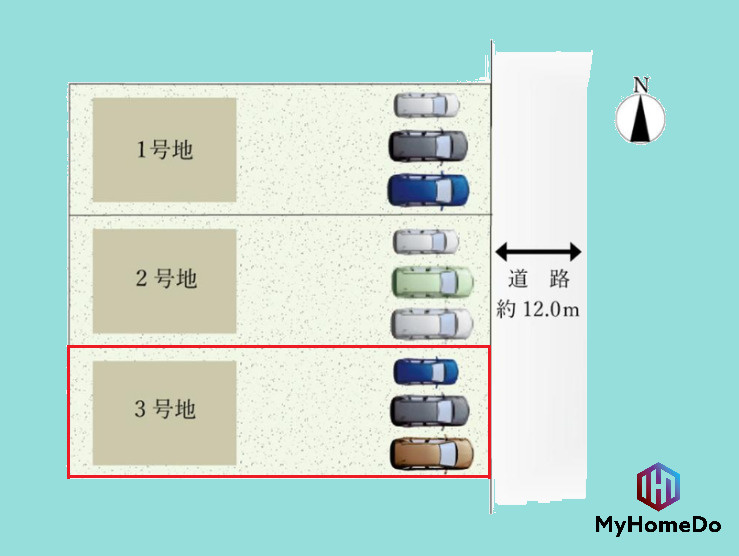 春日井市前並町　7期の区画図