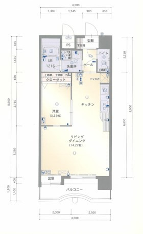 グランフォーレ西新の間取り