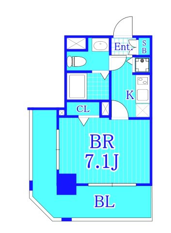 グランドガーラ横浜伊勢佐木町の間取り
