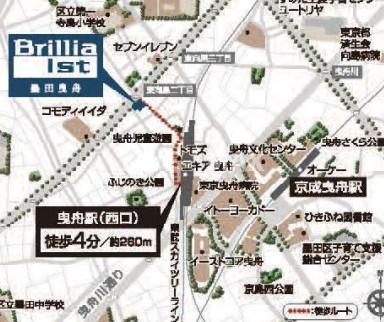 【地図】Brillia ist 墨田曳舟