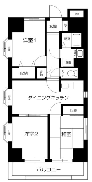 パークレジデンス大森の間取り