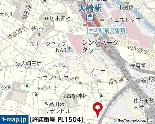 【地図】サンテミリオン品川西