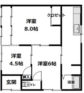 コーポめだかの間取り