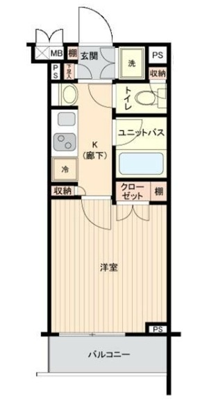ルーブル東蒲田六番館の間取り|間取りです。