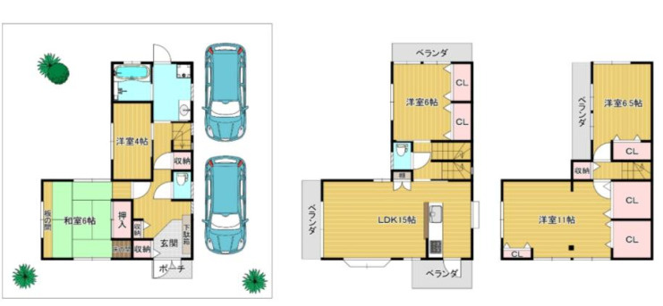 川越市寺尾　中古戸建の居間・リビング
