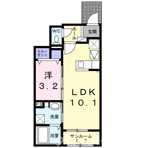ＯＵＲＣＩＴＹ丸亀　Ⅲの間取り