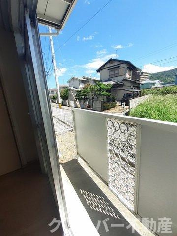 エルディム川西のバルコニー