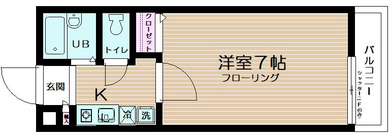 江戸川区松島４丁目のアパートの間取り