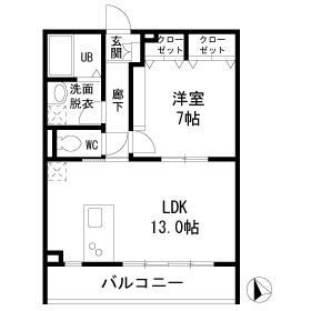 ＷＩＳＴＥＲＩＡ　奥沢の間取り