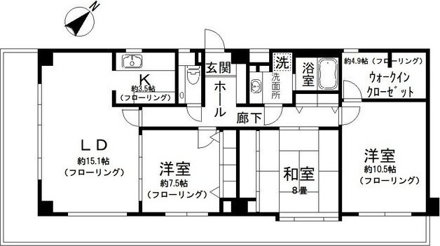 N-flats 横浜大岡の間取り