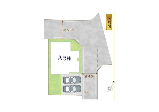 練馬区大泉学園町３丁目新築戸建　長期優良認定住宅の区画図