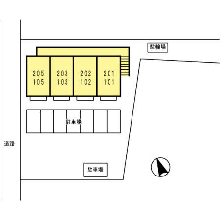 D-room都の駐車場