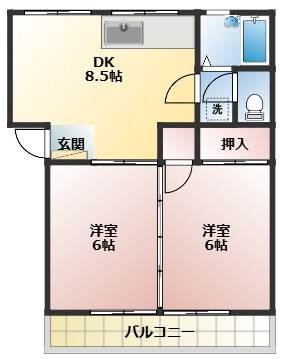 メゾン山岡の間取り