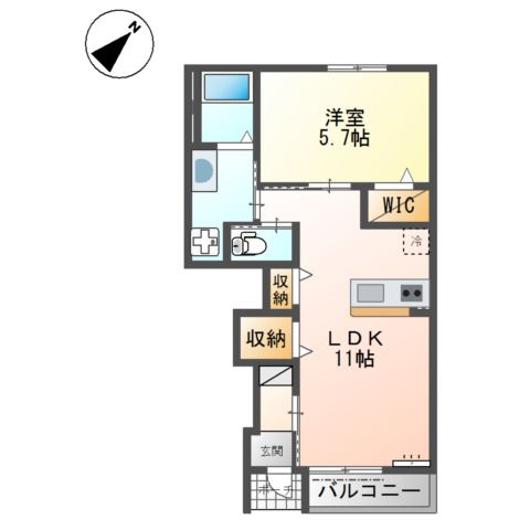 ルフォンⅠの間取り