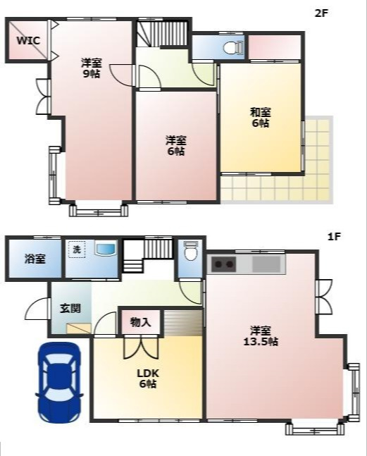 パレOY小谷田の間取り