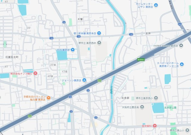 堺市美原区北余部　第5期　新築一戸建ての地図