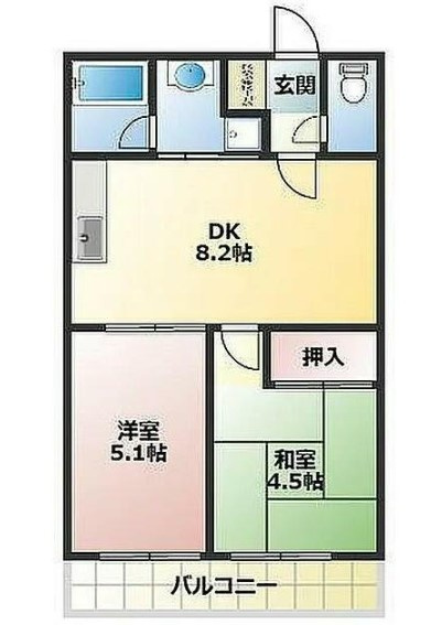 第2双葉マンションの間取り