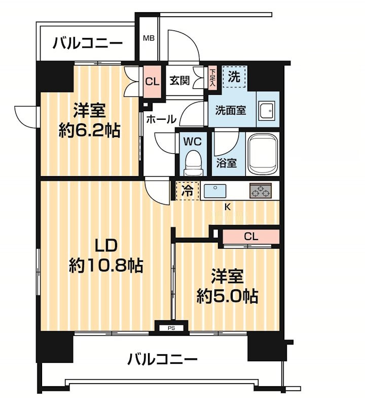 フュージョナル王子HY's の間取り|間取りです。