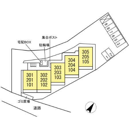 川崎市麻生区高石２丁目の賃貸マンションの区画図