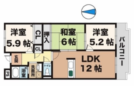 マウンティン・ツーの間取り