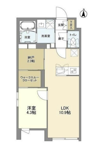 ウェルスクエア八幡山の間取り