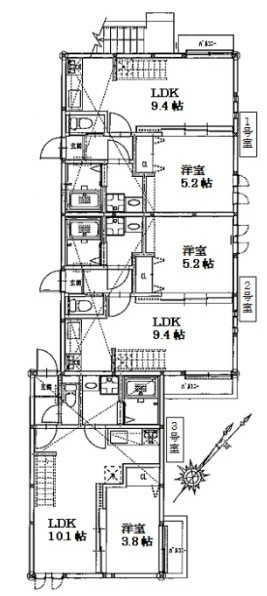 【間取り】 | アンピオ姪浜拾壱番館 | １号室の間取りをご確認ください