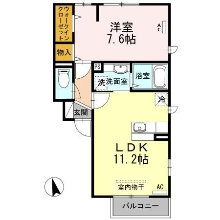 リューワ・プレイス旗の台の間取り