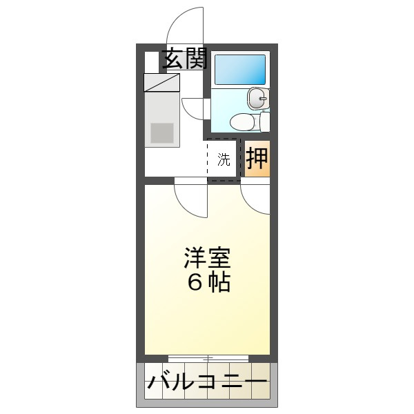 パレス大蔵谷の間取り