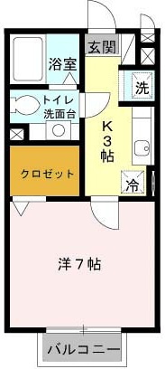 グランシャリオⅡ　Ｂ棟の間取り