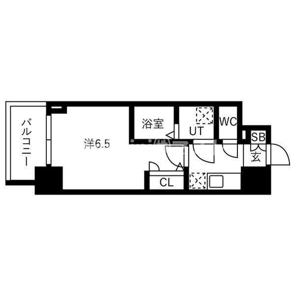 IW RESIDENCE大阪CREST TAPPの間取り