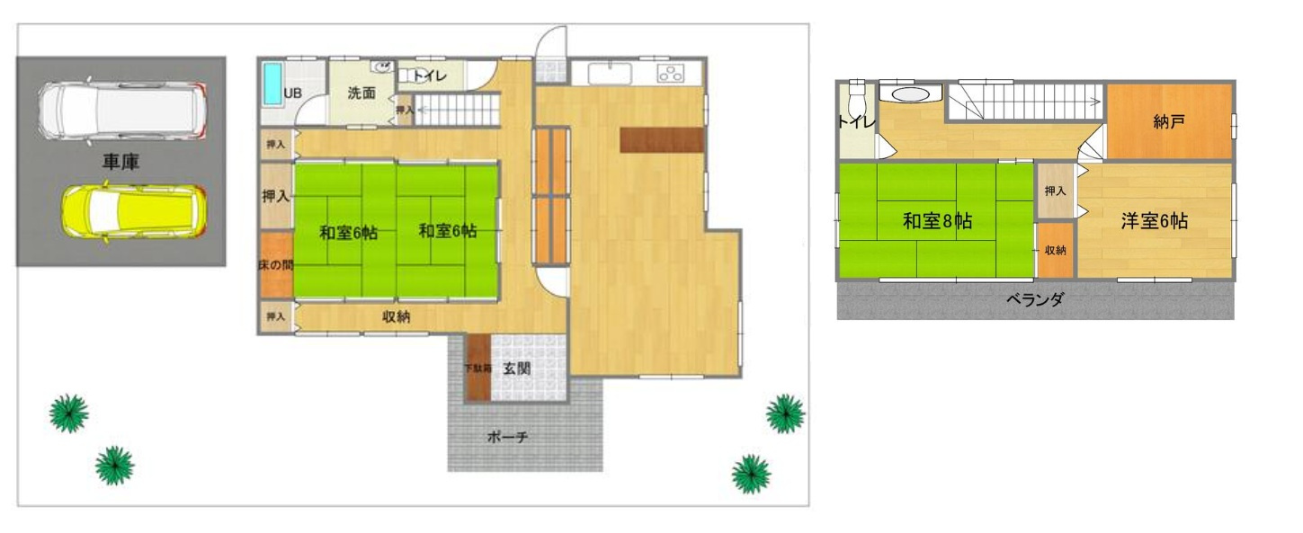 【中古戸建】太田市東金井町の間取り|■間取り図｜敷地面積：247.78㎡（約74.95坪）建物面積：133.10㎡（約40.26坪）