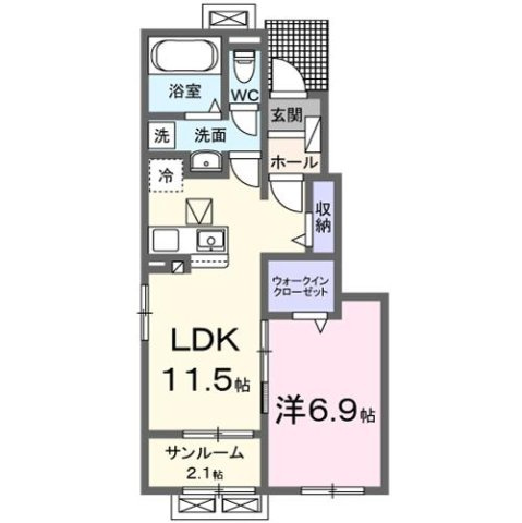 ベル　パトリ　Ｂの間取り
