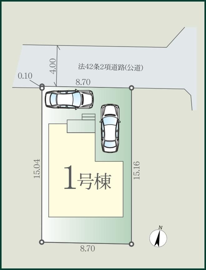 所沢市宮本町2期　新築戸建　Fit-Aの区画図