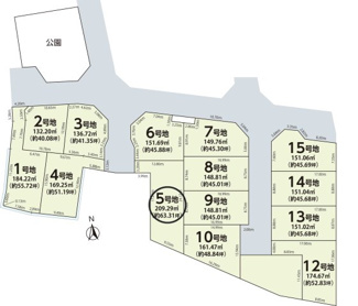 【土地図】 | 奈良市南京終町６丁目の売地 全１５区画 