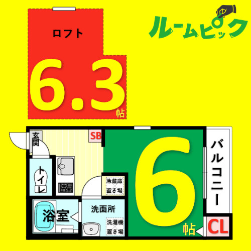 ミライグレースささしま　名古屋市賃貸　仲介手数料無料の間取り