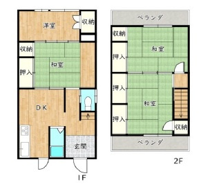 姫路市新在家３丁目の中古一戸建の間取り